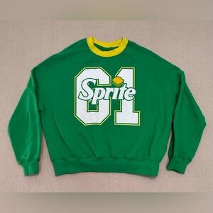 S119 Sprite Size Medium Green Logo Sweatshirt